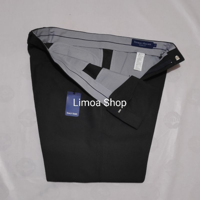 Celana Pria Formal STANLEY ADAMS Slimfit Abu Gelap SA 29