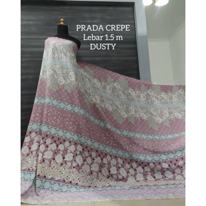 bahan prada crepe