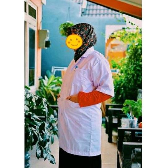 Ready Jas Laboratorium Jaslab Lengan Pendek Jumbo XXL XXXL Jas Lab Super Besar 58