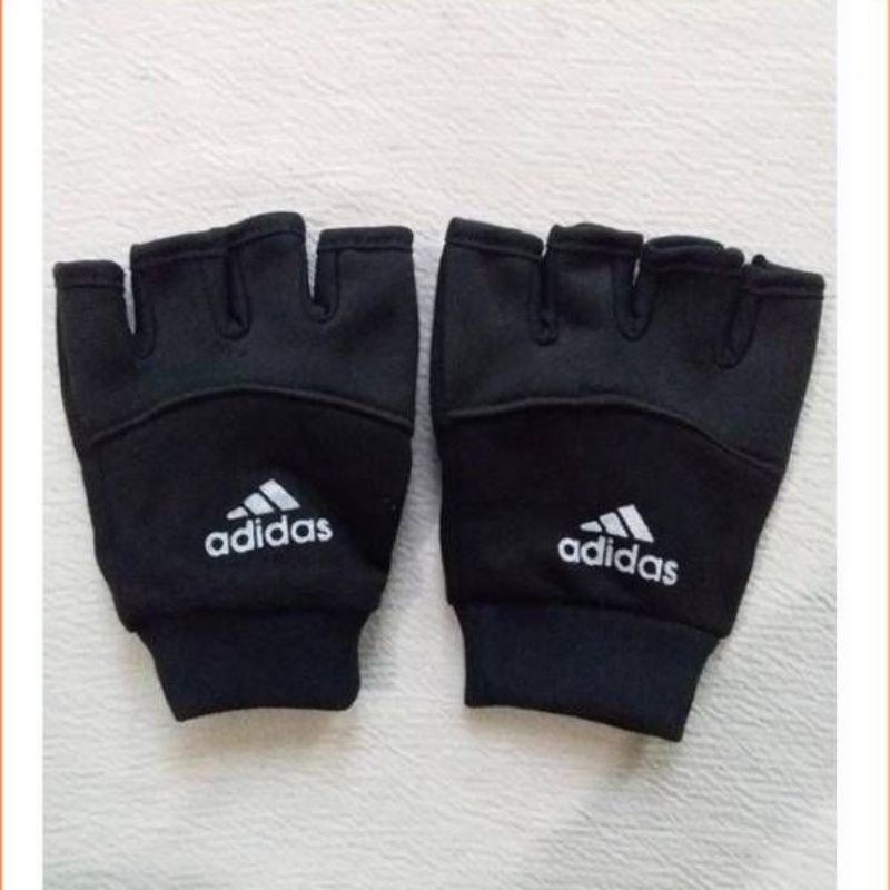 Sarung tangan half finger hitam polos