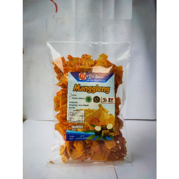 

Keripik Singkong Manggleng Crispy Cassava Chips Pedas Manis atau Asin Gurih