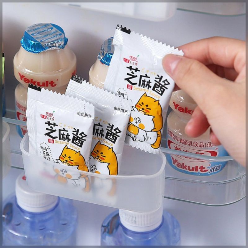 RAK PENYIMPANAN GANTUNG MINI KULKAS KOTAK STORAGE SERBAGUNA RAK MINI GANTUNG KULKAS LEMARI DLL TEMPA