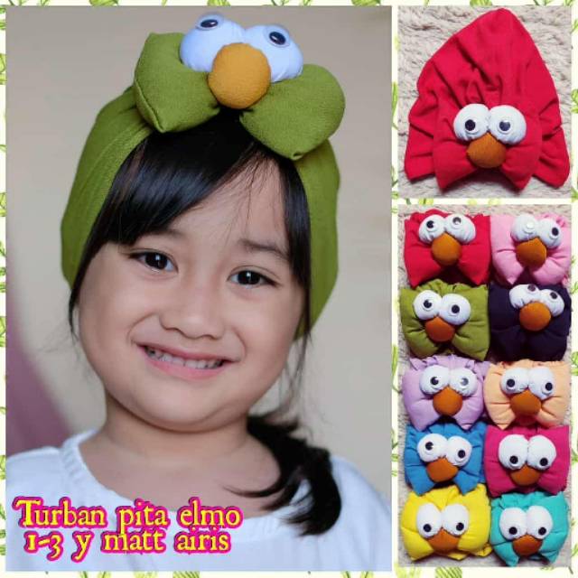 Turban Anak Isi 10pcs warna mix (RANDOM)