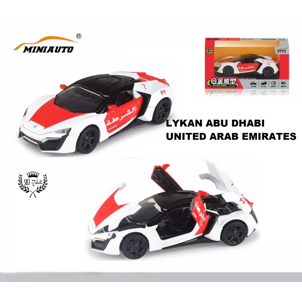 DIECAST MOBIL MINIAUTO LYKAN HYPERSPORT FAST FURIOUS 1:32 ORIGINAL TOP MODEL METAL COLLECTION