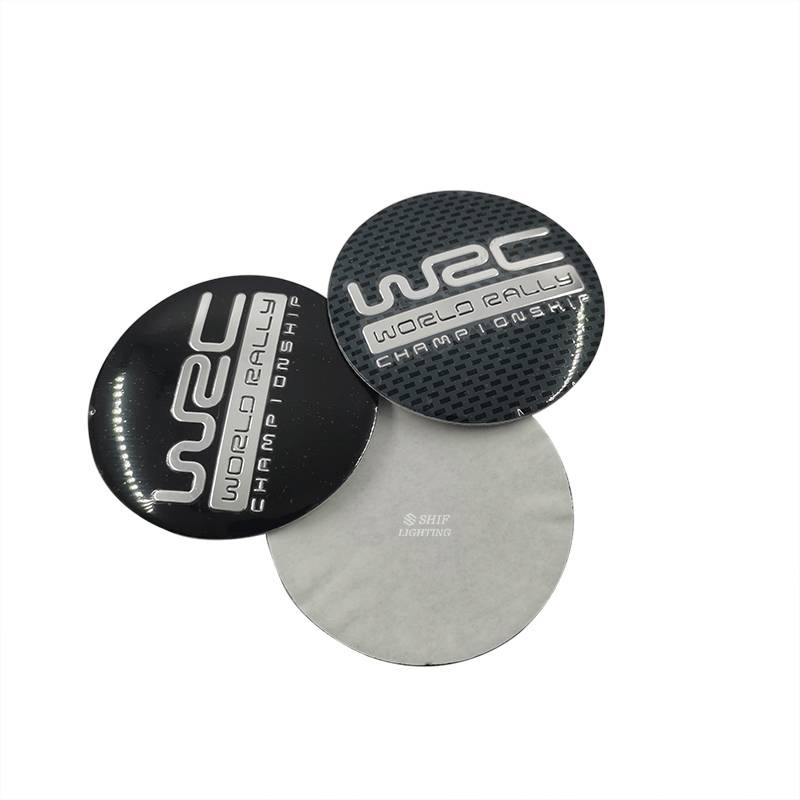 4 x 56mm WRC WORLD RALLY CHAMPIONSHIP Logo Wheel Hub Cap Emblem Badge Sticker Decal WRC