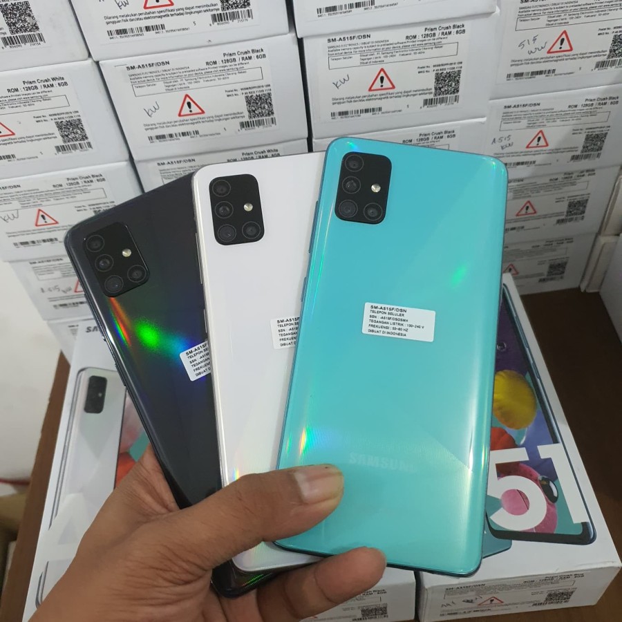 Samsung A51 8/128GB Dan 6/12GB Ex. SEIN Fullset Original Second Mulus