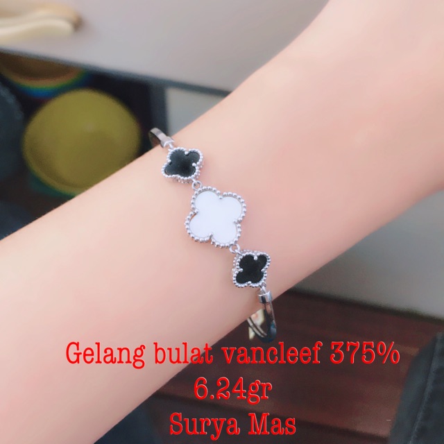 Gelang bulat vancleef emas 375%