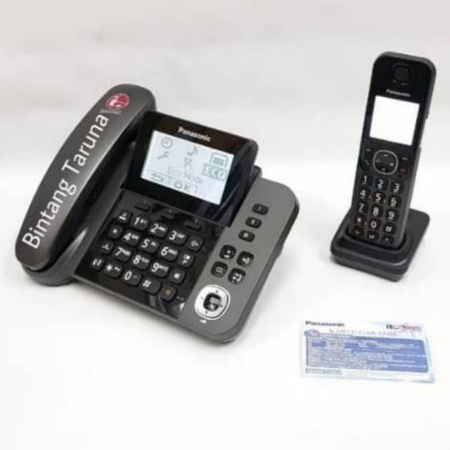 Cordless Phone Panasonic KX-TGF310 Pesawat Telepon Panasonic KX-TGF310CX (Cordless + Corded Phone)