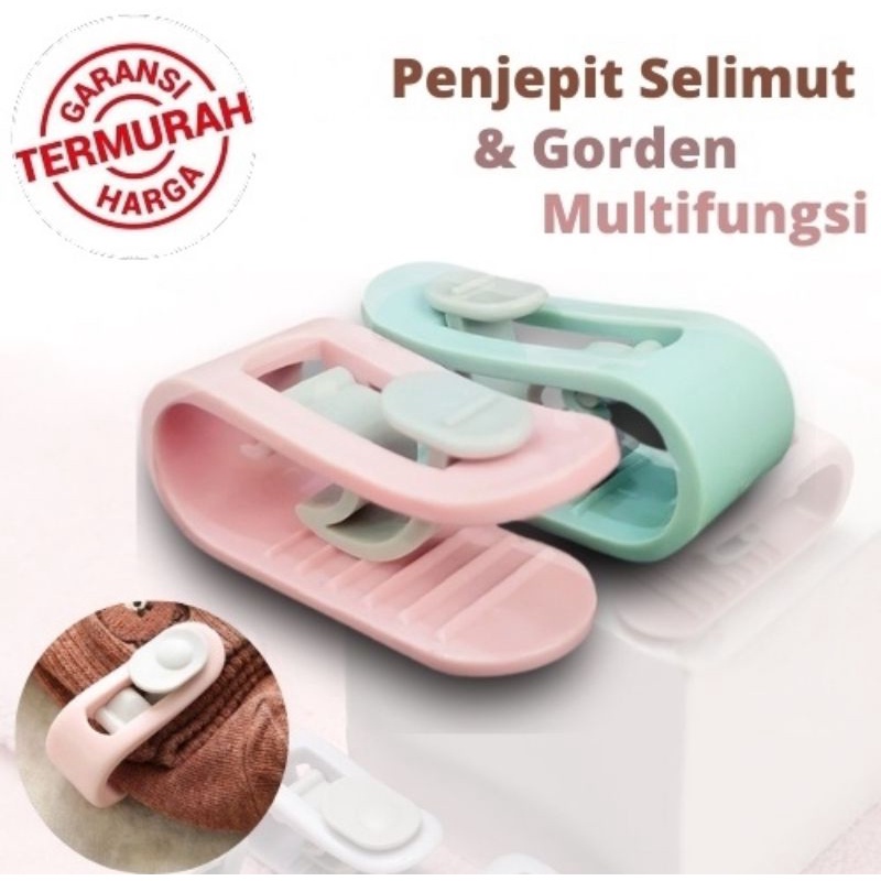 Penjepit Sprei Anti Geser Quilt Cover Holder Penjepit Kasur Selimut Anti Licin