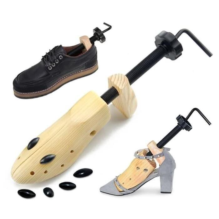 ORIGINAL Shoes Stretcher Alat Pembesar Ukuran Sepatu Bahan Kayu