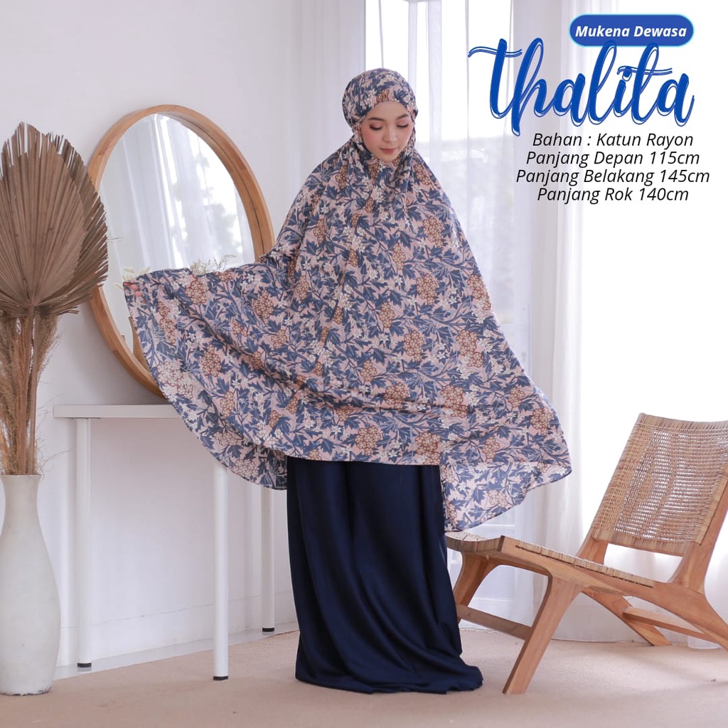 Termurah Mukena Dewasa Thalitha Mukena Jumbo Bahan Katun Rayon Premium Adem Nyaman Dipakai Bisa Cod