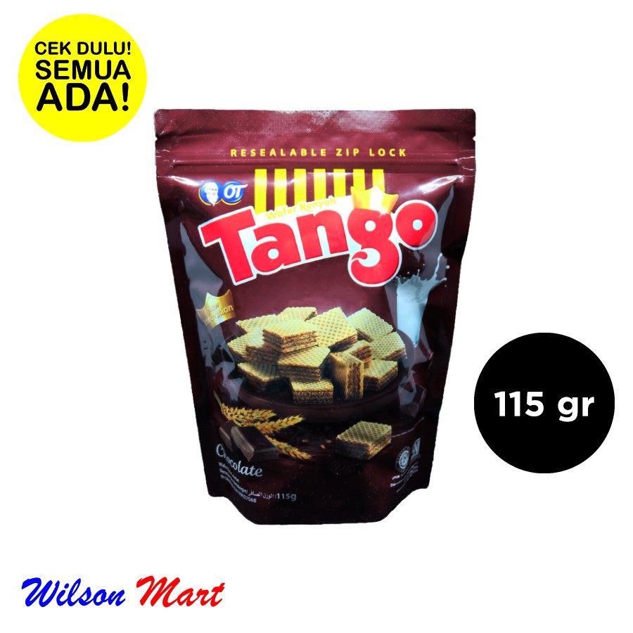 

TANGO WAFER CHOCOLATE MILK 115 GRAM POUCH