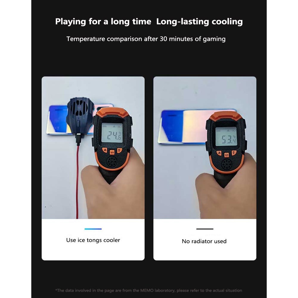 MEMO Smartphone Cooling Fan Kipas Pendingin Radiator Heat Sink USB Type C