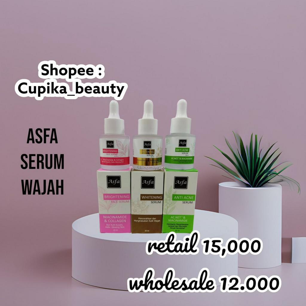 serum wajah asfa terbaru // asfa brightening face serum / asfa whitening serum / asfa acne serum