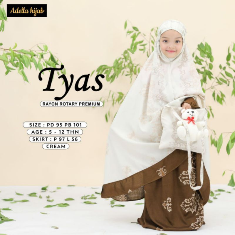 Tyas Mukena Anak / Mukenah Anak / Rukuh Anak / Mukena Motif