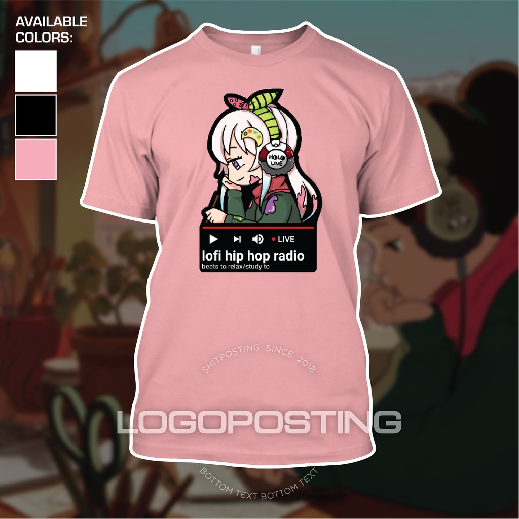 IOFI HIP HOP RADIO - Kaos Tshirt Logoposting Airani Iofifteen Hololive