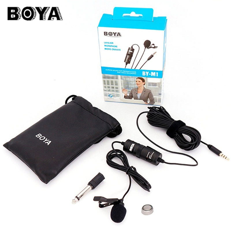 Boya Clip-On Omnidirectional Microphone for Smartphone &amp; DSLR - BY-M1