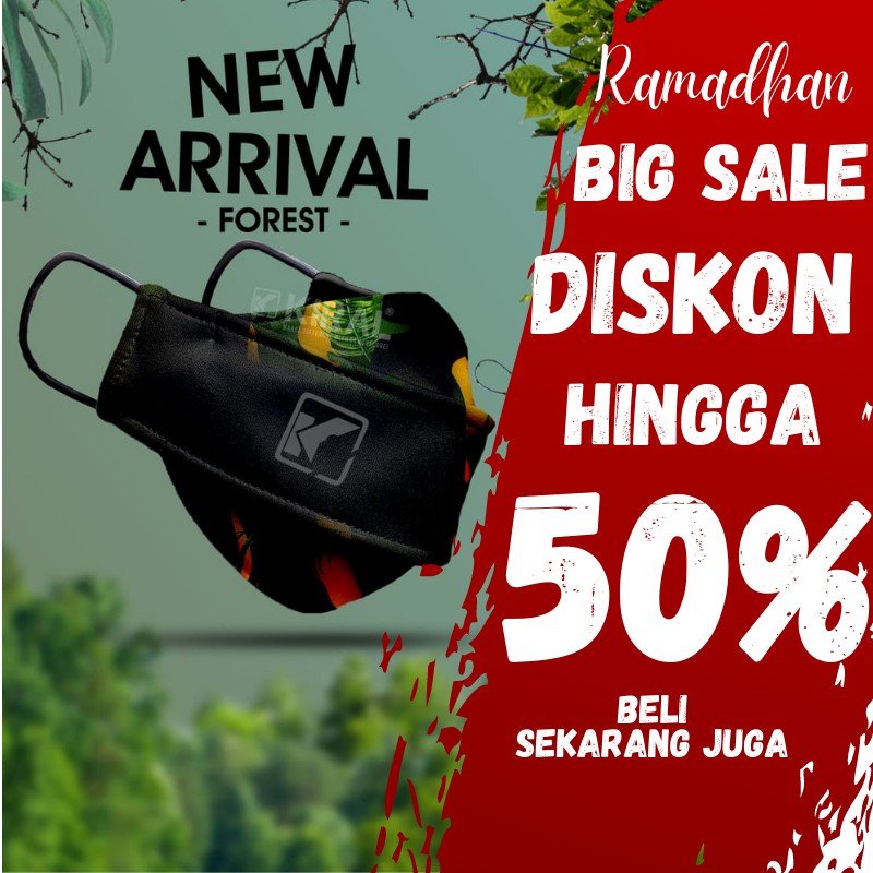 BISA COD [TERLARIS] Masker Kain Kiral Camomask Camo Mask by Kiral