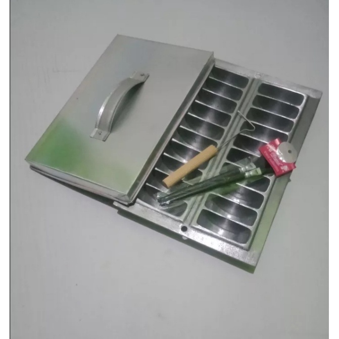 1 set cetakan kue pancong / kue pukis/ banros 20 lubang murah.