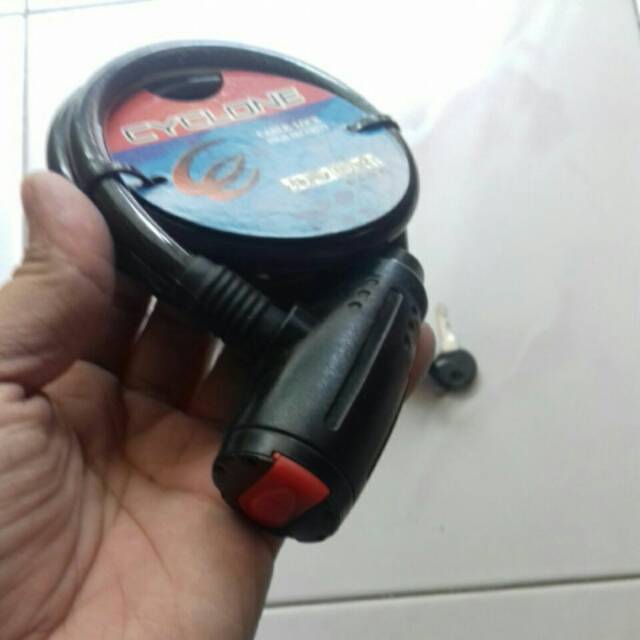 Kunci spiral lock bicycle sepeda motor gembok