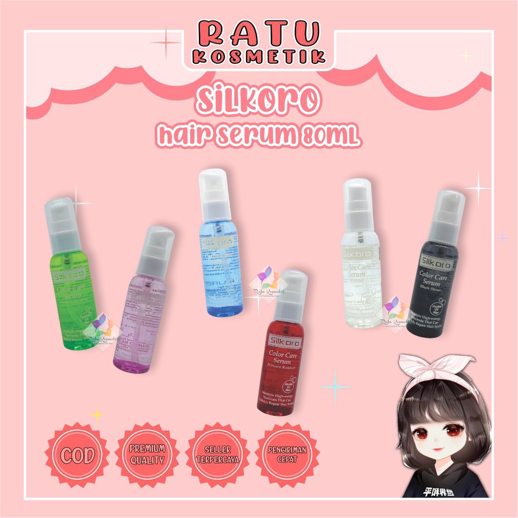 ❤ RATU ❤ Silkoro Serum Vitamin Pelembut Rambut | Silikoro 80ml