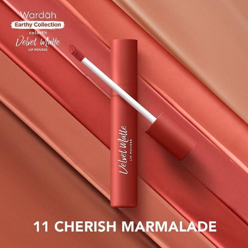 wardah colorfit velvet matte lip mouse no 11