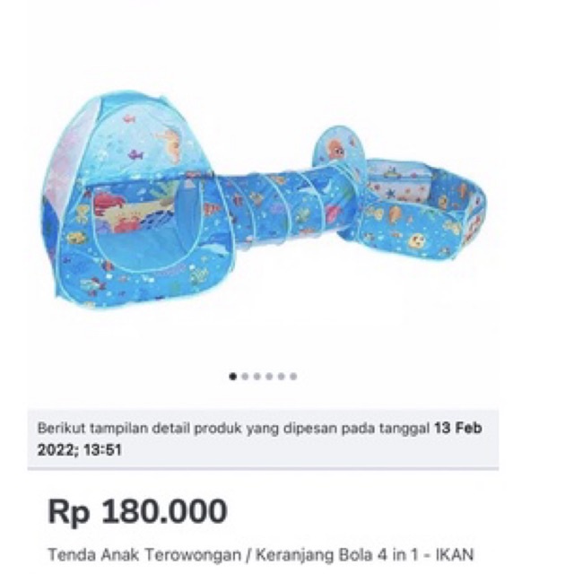 tenda anak terowongan / keranjang 3 in 1 preloved