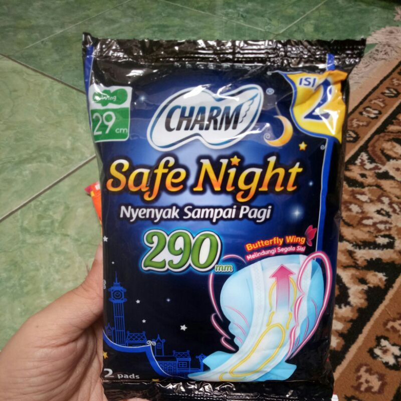 charm safe night 290mm renteng isi 2