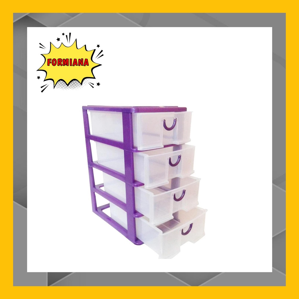 FM - Victory Mini Container L Susun 4 Ukuran 26,5 x 18,0 x 35 cm / BOX SUSUN 4 SERBAGUNA