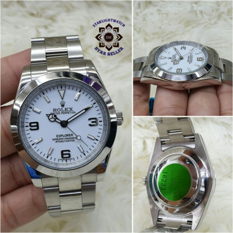 JAM TANGAN PRIA ROLEX EXPLORER AUTOMATIC STAINLESS KUALITAS ORIGINAL