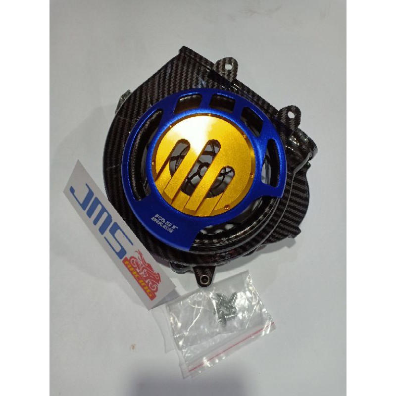 cover tutup tameng set carbon kipas dan cover kipas 2 tone twotone beat fi scoopy fi vario 110 led