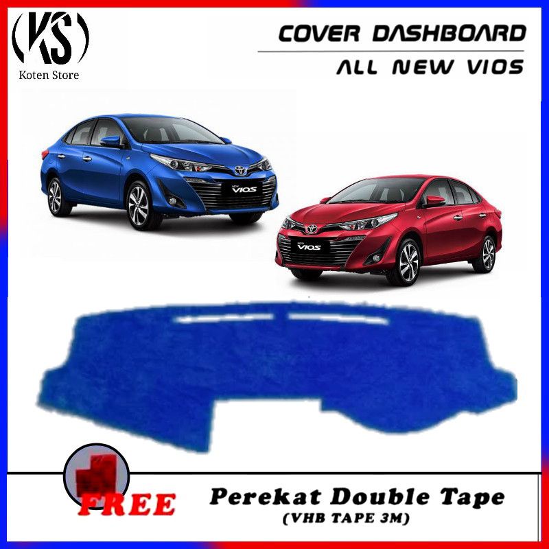 Cover Dashboard Mobil Toyota All New Vios 2013-2022 (Bulu Rasfur) Karpet Bulu Dashboard Mobil / Cove