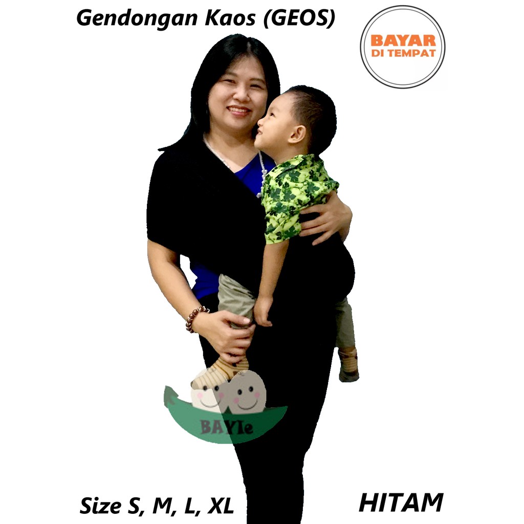 BAYIE - Baby JOSE Premium Gendongan Bayi Kaos/GEOS/Selendang Bayi/HITAM