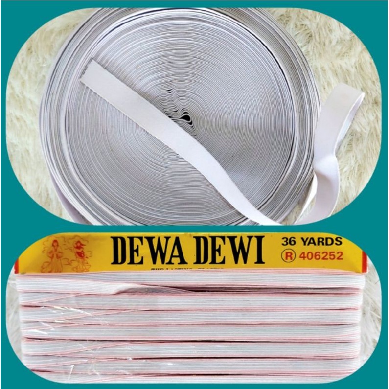 (5mtr)Karet Elastis Lebar 0,7cm/(5mtr)Elastis Lebar2cm