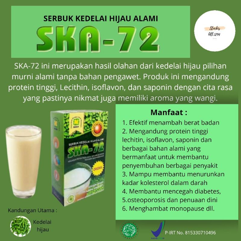 

Bubuk Kedelai Hijau / Susu Kedelai (SKAO)