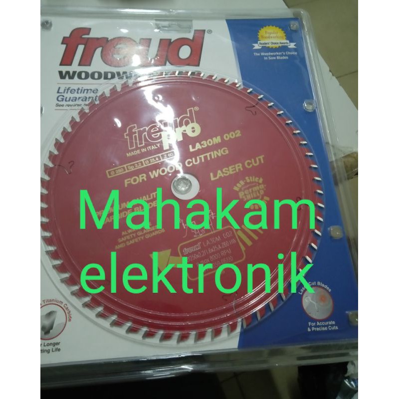 gergaji freud circular Saw LA30M-002 10 inch uk 250*2.2*25.4=60 dia 250mm mata 60 akb