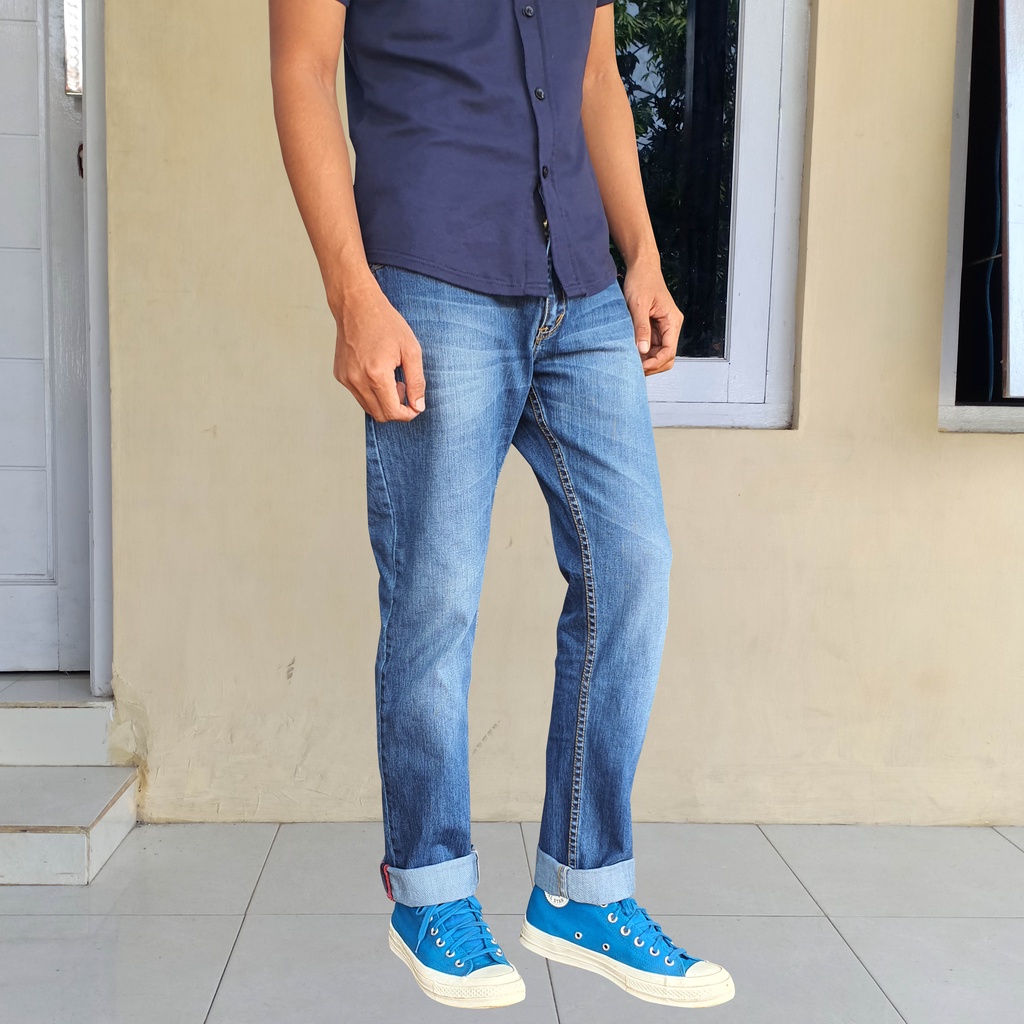 Celana Jeans Lois Merk Leviya Pria Original Asli Premium 100%