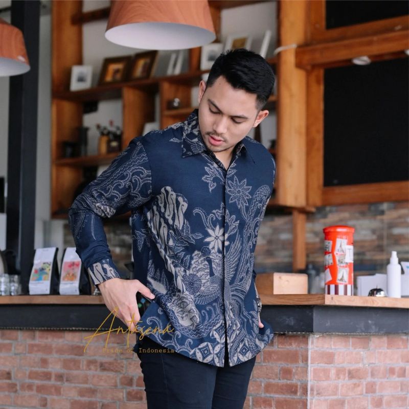 KEMEJA BATIK PRIA LENGAN PANJANG