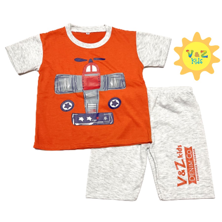 setelan anak laki laki/kaos anak pesawat/baju anak laki laki/atasan anak/celana anak laki laki