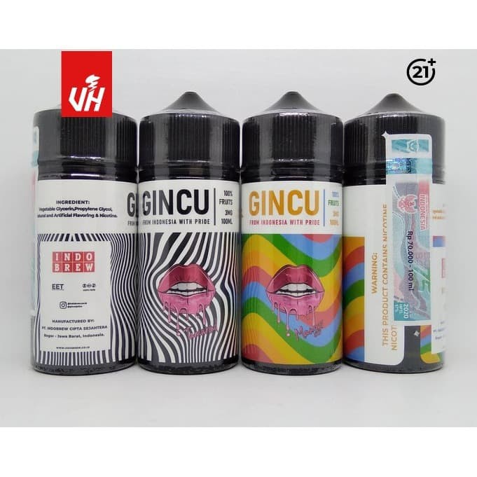 GINCU MILLENNIALS 100ml 3&amp;6mg by Indo Brew berpita cukai