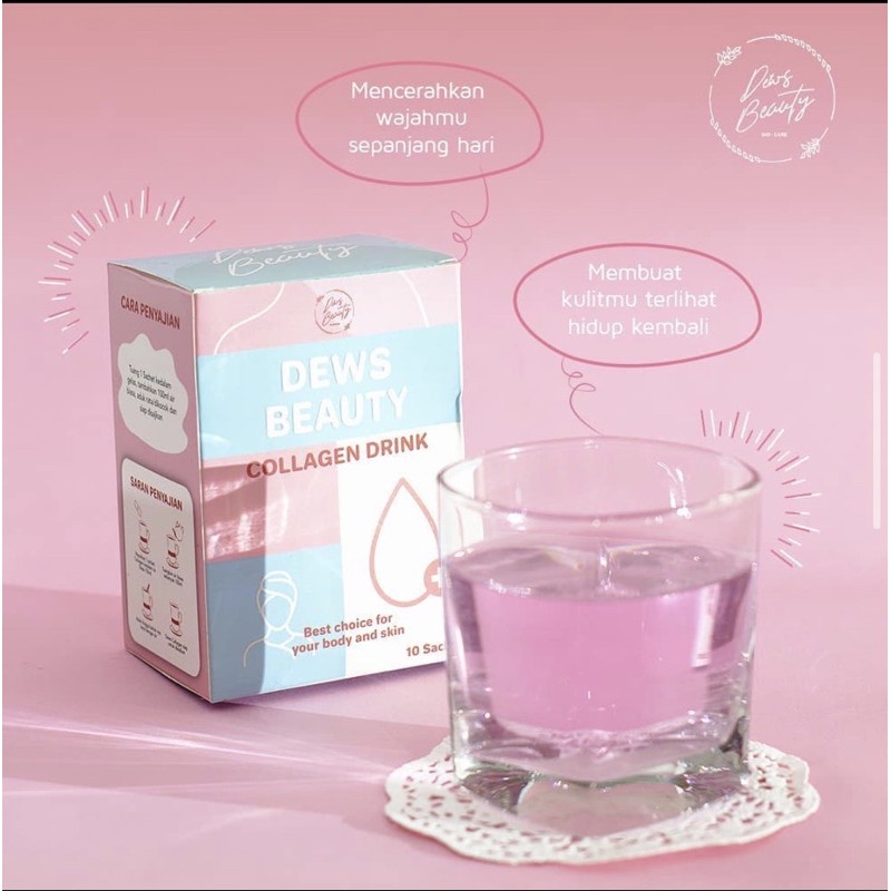 Collagen drink by Dews Beauty isi 12