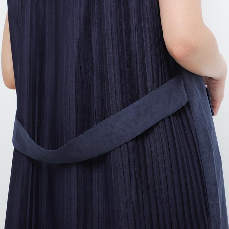 Murah.. OEMO corduroy women Long outer with details pleats I6G