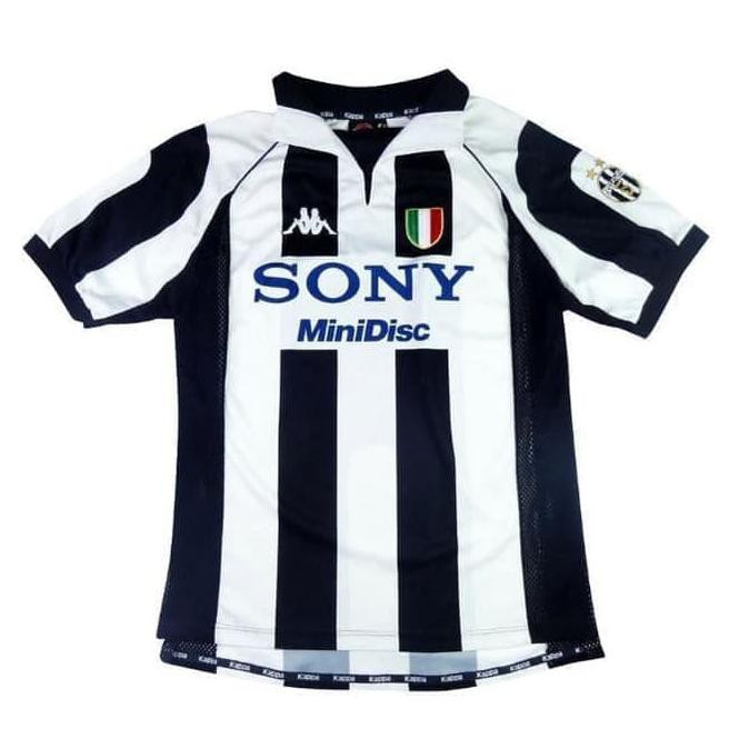 Promo Jersey Bola Retro Klasik Juventus Home Centenary 97/98 Baju 1997 1998 Terlaris