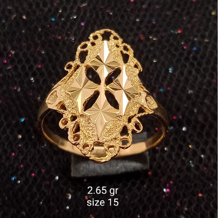 Cincin Emas 17K - 2.65 gr Kadar 750 - 869