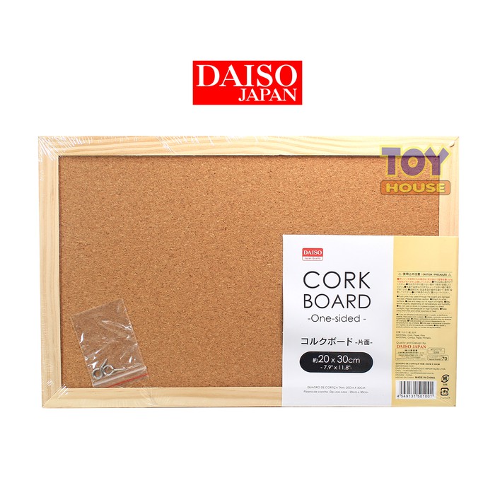 

NEW STOCK DAISO CORK BOARD - PINBOARD - SOFT BOARD / PAPAN TEMPEL MADING