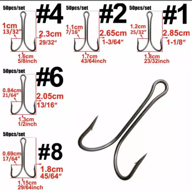 isi 10pcs Dobble Hook 90°