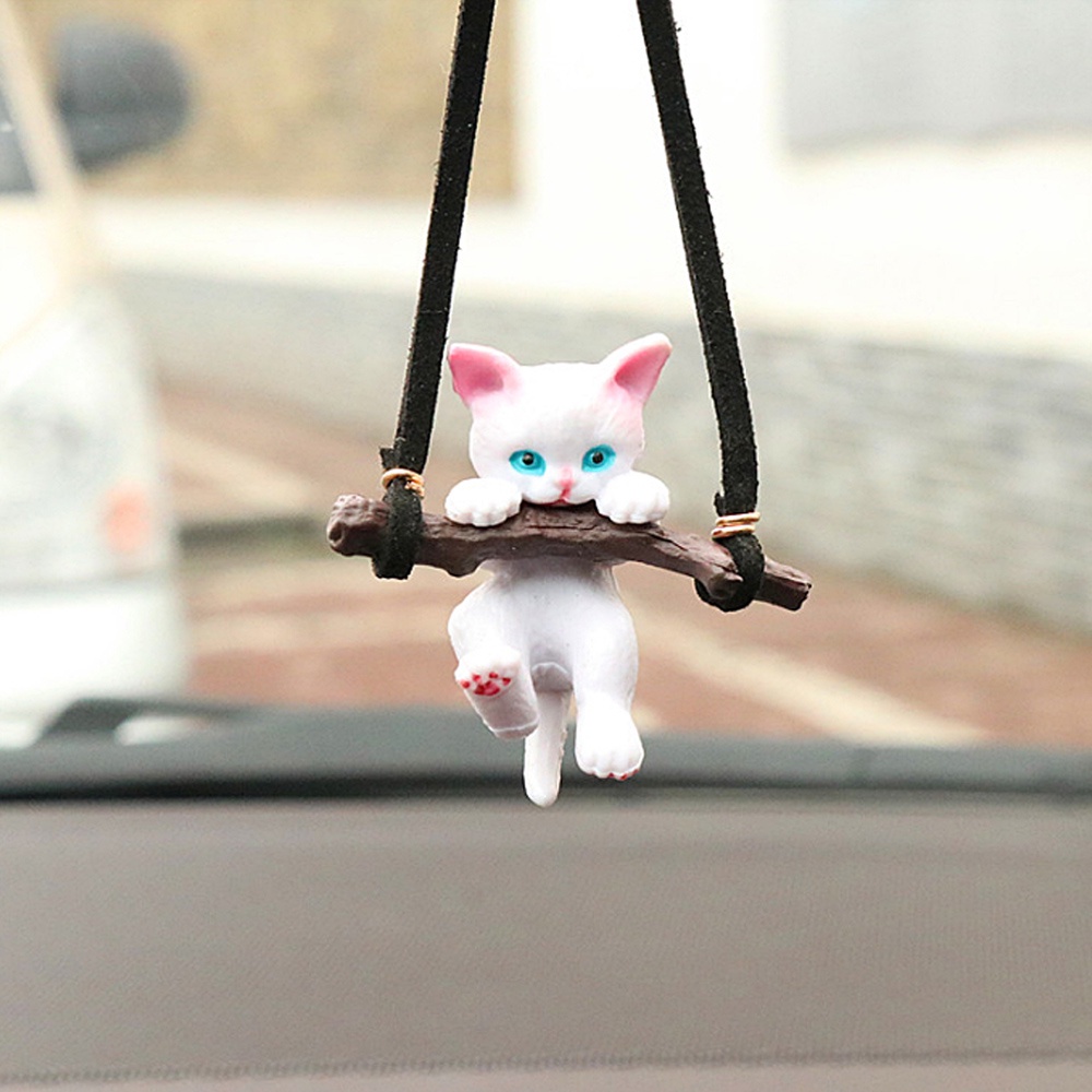 Suyou Ornamen Gantung Interior Mobil Desain Kucing Lucu Untuk Pria / Wanita