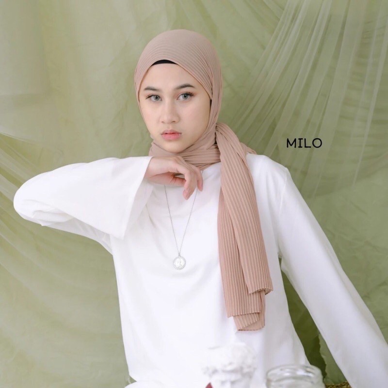 Hijab PASHMINA Plisket premium Full PLEATED SHAWL Lidi Pashmina Terlaris-2