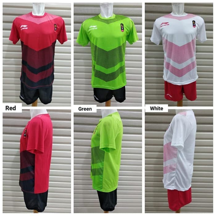 Setelan Baju Badminton/Bulutangkis LiNing L137 Asian Games