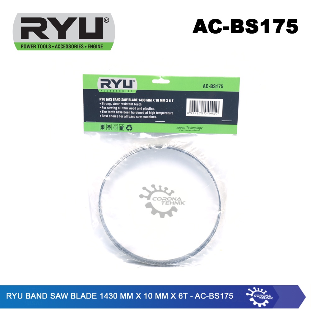 AC-BS175 - Ryu Band Saw Blade 1430 mm x 10 mm x 6T